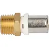 Image de Raccord droit mâle multicouche à sertir 26mm x 26/34 - 1" Fixoconnect