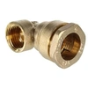 Image de Coude Laiton 90° Femelle (15/21) 1/2"" Acs Raccordement Pour Pe Ø20