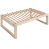 Image de Clayette de présentation CLAVIP08 de type fixe bois naturel (hêtre), compatible gammes VIP La Sommelière