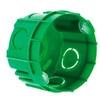 Image de - Lot 10 boîtes maçonnerie Ø60x40mm - appareillage vis et griffes - Vert