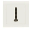 Image de Prise telephone saillie, complet Besto, blanc