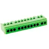 Image de - Bornier de terre 12 modules - Vert