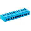 Image de - Bornier de terre 12 modules - Bleu