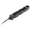 Image de - Bloc Home 6 prises 16A 2P+T câble 1,5m - Noir