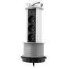 Image de - Bloc multiprise encastrable 3 prises 16A 2P+T Ø100mm - Gris