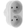 Image de - Multiprise biplite pour façade 16A - Blanc