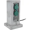 Image de Zenitech - Borne Pierre 4x16A + 2 interrupteurs 5m - Gris en occasion ou reconditionné
