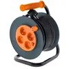 Image de - Enrouleur 4 prises H05VV-F 3G1mm² 25m + coupe-circuit - Noir