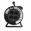 Image de - Enrouleur ménager 4x2P+T - 15m 3G1mm² - Gris