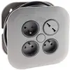 Image de Zenitech - Enrouleur Domestique 3 x 2P+T + 2xUSB - 7m - Gris en occasion ou reconditionné