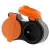 Image de Zenitech - Rallonge étanche 2 prises avec clapet orange 2P+T H07RN-F 3x1,5mm² 5m