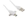 Image de - Câble USB universel USB-C, Micro USB et Lightning