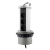 Image de - Multiprise encastrable cuisine 3 prises Schuko 16A - Gris