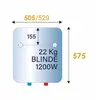 Image de Chauffe-eau électrique blindé vertical mural 75L - - 251054