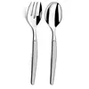 Image de - jet sablé - set 2 couverts de service
