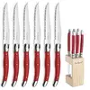 Image de Amefa bloc de 6 couteaux steaks gamme tradition - rouge 894460