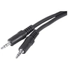 Image de Cordon Jack 3.5mm Noir m/m - 0,1m