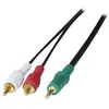 Image de exertis Connect - Câble audio - mini-phone stereo 3.5 mm mâle pour RCA x 2 mâle - 1.8 m - noir