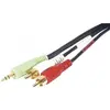 Image de Cordon Stereo Jack3.5mm/ 2 x rca Pc99 Vert m/m - 3m