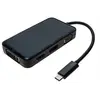 Image de exertis Connect - Adaptateur audio/vidéo - 24 pin USB-C mâle pour HD-15 (VGA), HDMI, DVI, DisplayPort femelle - 10 cm - noir - support 4K