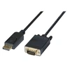 Image de exertis Connect - Câble adaptateur - DisplayPort (M) pour HD-15 (VGA) (M) - DisplayPort 1.1 - 3 m - vis moletées, actif, support 2560 x 1600 (WQXGA)