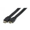 Image de Cordon HDMI haute vitesse plat noir - 2,0m
