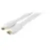 Image de Cordon HDMI haute vitesse plat blanc - 3m