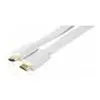 Image de Cordon hdmi haute vitesse plat blanc 5m