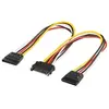 Image de Doubleur d alimentation SATA vers 2 SATA et 1 Molex - 30 cm