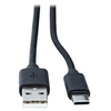 Image de exertis Connect - Câble USB - USB (M) pour 24 pin USB-C (M) - USB 2.0 - 3 A - 3 m - noir