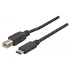 Image de Câble USB2.0 B/C noir 1m