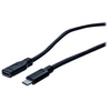 Image de exertis Connect - Câble d'extension USB - 24 pin USB-C (M) pour 24 pin USB-C (F) - USB 3.1 Gen1 - 2 m - noir