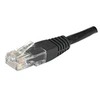 Image de Cordon patch RJ45 U/UTP cat 6 noir - 0,5 m