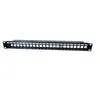 Image de Panneau 1U 24 ports STP keystone avec support cables