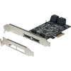 Image de Carte pcie sata iii 6gbps 4 ports internes + 2 esata ext dexlan