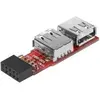 Image de Adaptateur 2 ports USB2.0 internes sur Carte Mere#