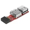 Image de generic - Adpatateur interne USB - tête 9 broches USB 2.0 (F) pour USB (F)