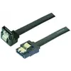 Image de Câble Sata 6gb/s Coudé bas Slim Sécurisé (noir) - 50 cm