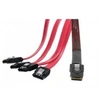 Image de Cordon MiniSAS vers 4 SATA 50 cm