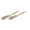 Image de Tecline - Cordon de raccordement - LC multi-mode (M) pour LC multi-mode (M) - 15 m - fibre optique - duplex - 50 / 125 microns - OM2 - orange