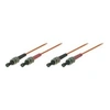 Image de exertis Connect - Cordon de raccordement - ST multi-mode (M) pour ST multi-mode (M) - 20 m - fibre optique - duplex - 50 / 125 microns - OM2 - orange