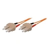 Image de exertis Connect - Cordon de raccordement - SC multi-mode (M) pour SC multi-mode (M) - 15 m - fibre optique - duplex - 50 / 125 microns - OM2 - orange