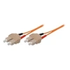 Image de Tecline - Cordon de raccordement - SC multi-mode (M) pour SC multi-mode (M) - 20 m - fibre optique - duplex - 50 / 125 microns - OM2 - orange