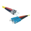 Image de Jarretière optique duplex monomode OS2 9/125 SC-UPC/ST-UPC jaune - 2 m