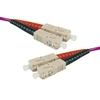 Image de Cordon duplex om4 50 125 rose lszh sc sc - 3m
