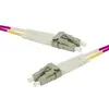 Image de Cordon duplex om4 50 125 rose lszh lc lc - 15m