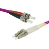 Image de Cordon duplex om4 50 125 rose lszh lc st - 10m