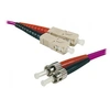 Image de GENERIQUE Modèle : Jarretière optique duplex multimode 2mm OM4 ST-UPC/SC-UPC (1 mètre)