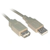 Image de Rallonge éco USB 2.0 A / A grise - 0,6 m