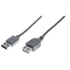 Image de generic - Rallonge de câble USB - USB (M) pour USB (F) - USB 2.0 - 1.8 m - gris